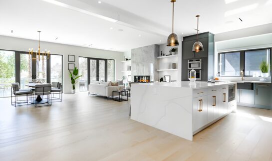kitchen living room shared space design